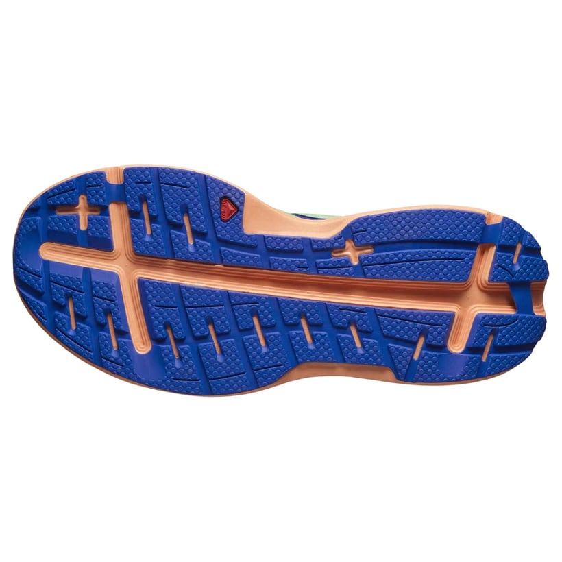 Zapatillas Salomon Aero Glide Azul Naranja  Mujer