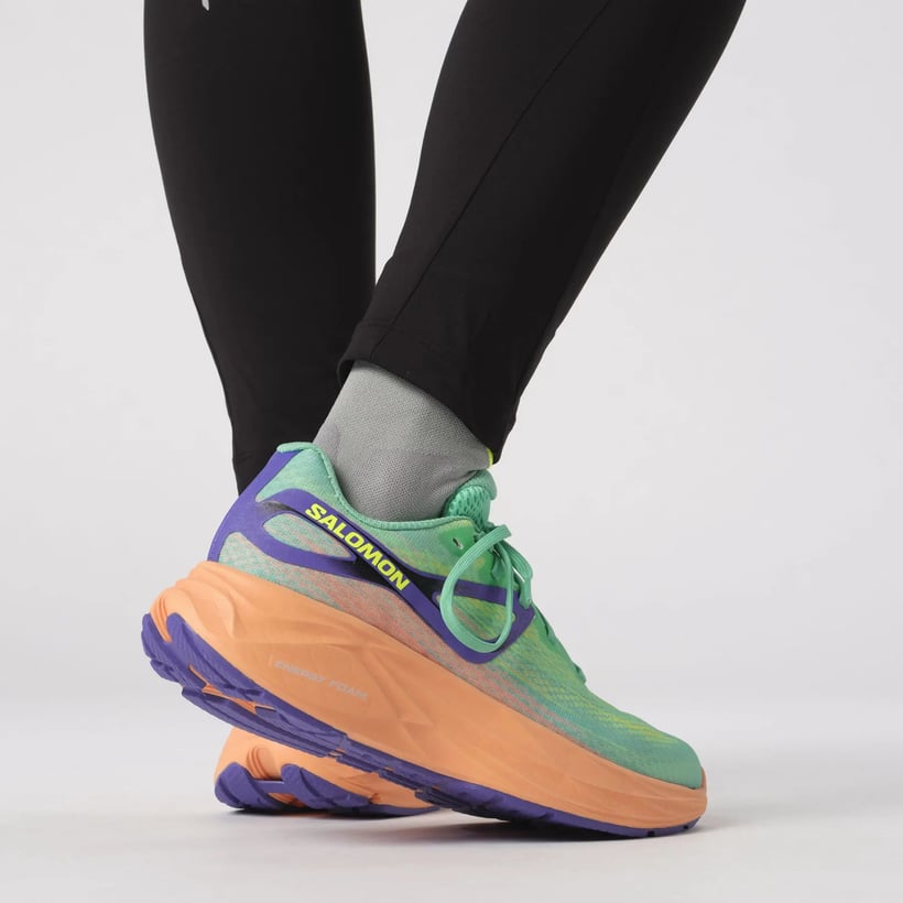 Scarpe Salomon Aero Glide Azzurro Arancione  Donna