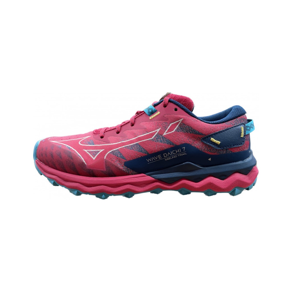 Zapatillas Mizuno Wave Daichi 7 Rojo Celeste  Mujer