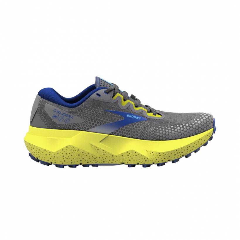 Brooks Caldera 6 Gray Lime Green Shoes