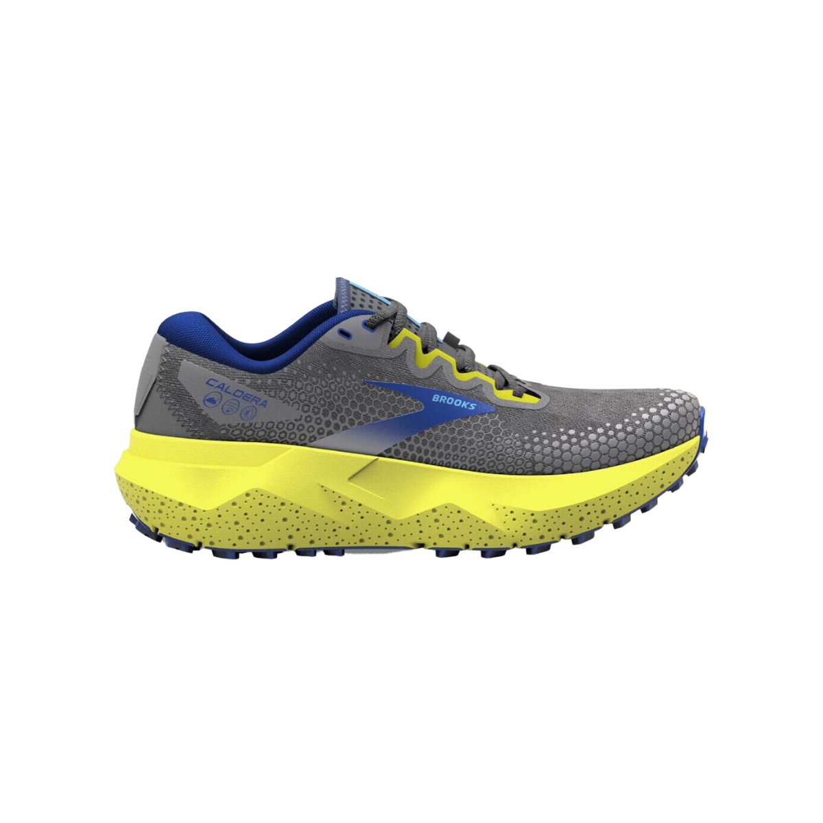Zapatillas Brooks Caldera 6 Gris Verde Limon AW23
