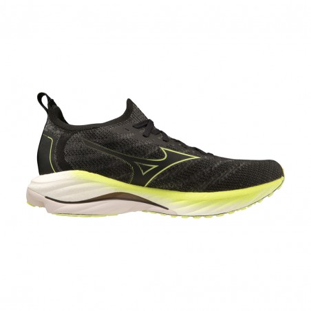 Zapatillas Mizuno Wave Neo Wind Negro Amarillo