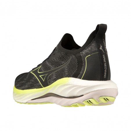 Zapatillas Mizuno Wave Neo Wind Negro Amarillo