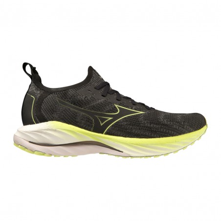 Zapatillas Mizuno Wave Neo Wind Negro Amarillo