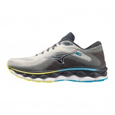 Mizuno Wave Sky 7 Gray Yellow Aqua 