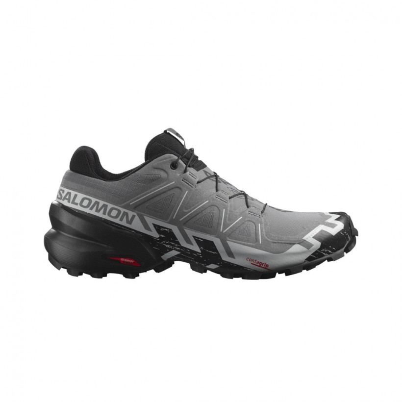 Salomon Speedcross 6 Shoes Black White Yellow