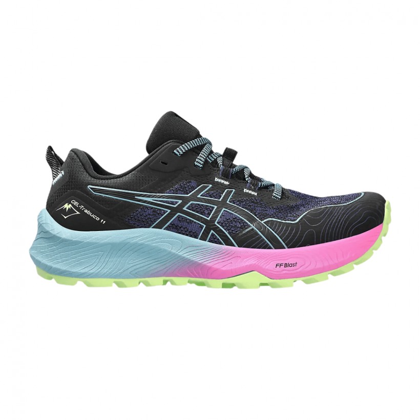 Asics Gel Trabuco 11 Black Pink Blue  Women's Shoes