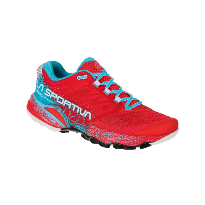 La Sportiva Akasha II Rot Himmelblau Schuhe