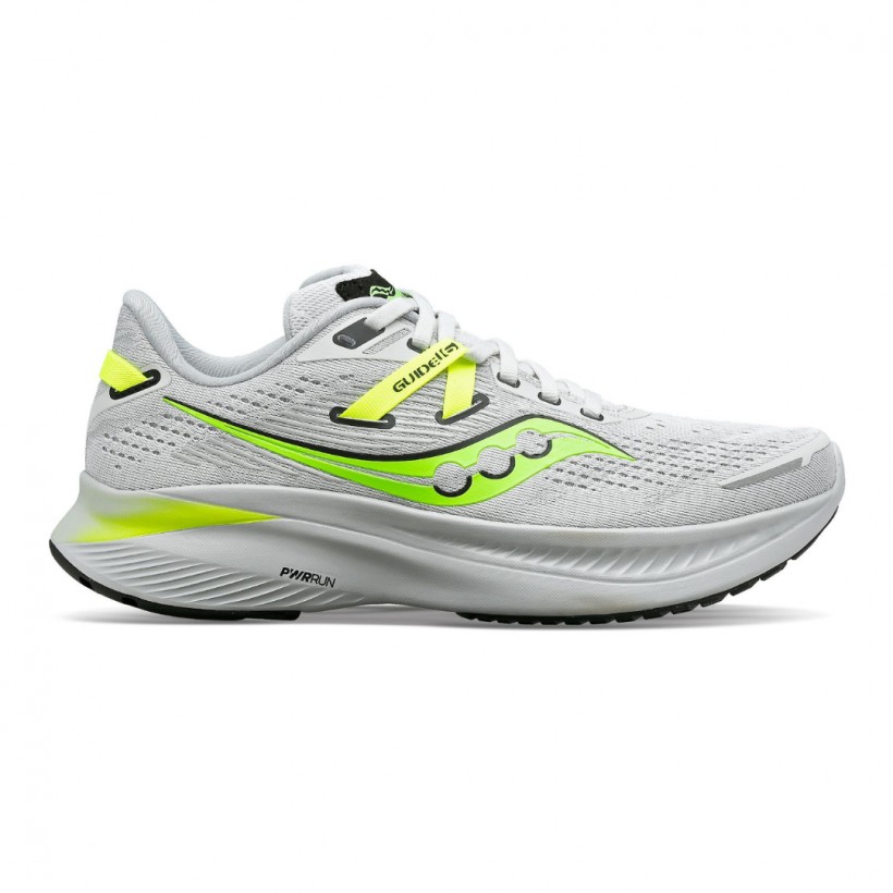 Saucony Guide 16 Gray Lime  Sneakers