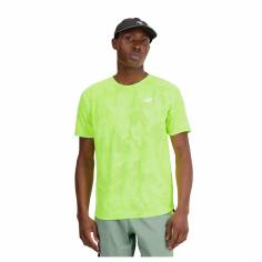 Maglietta New Balance Q Speed Jacquard Giallo