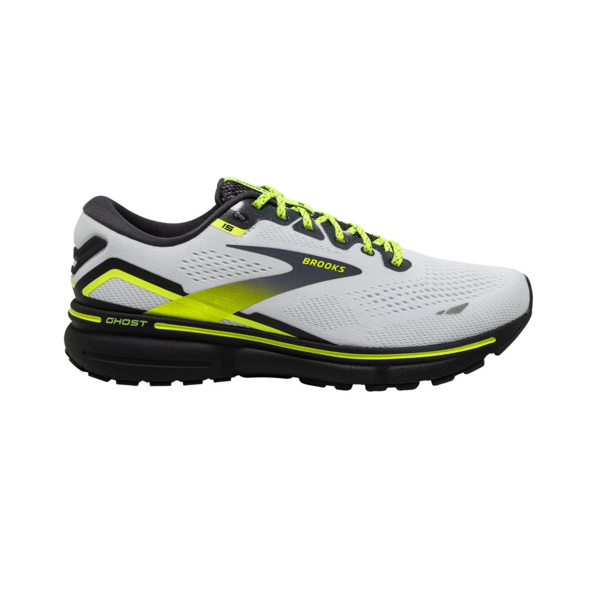 Chaussures Brooks Ghost 15 Blanc Jaune