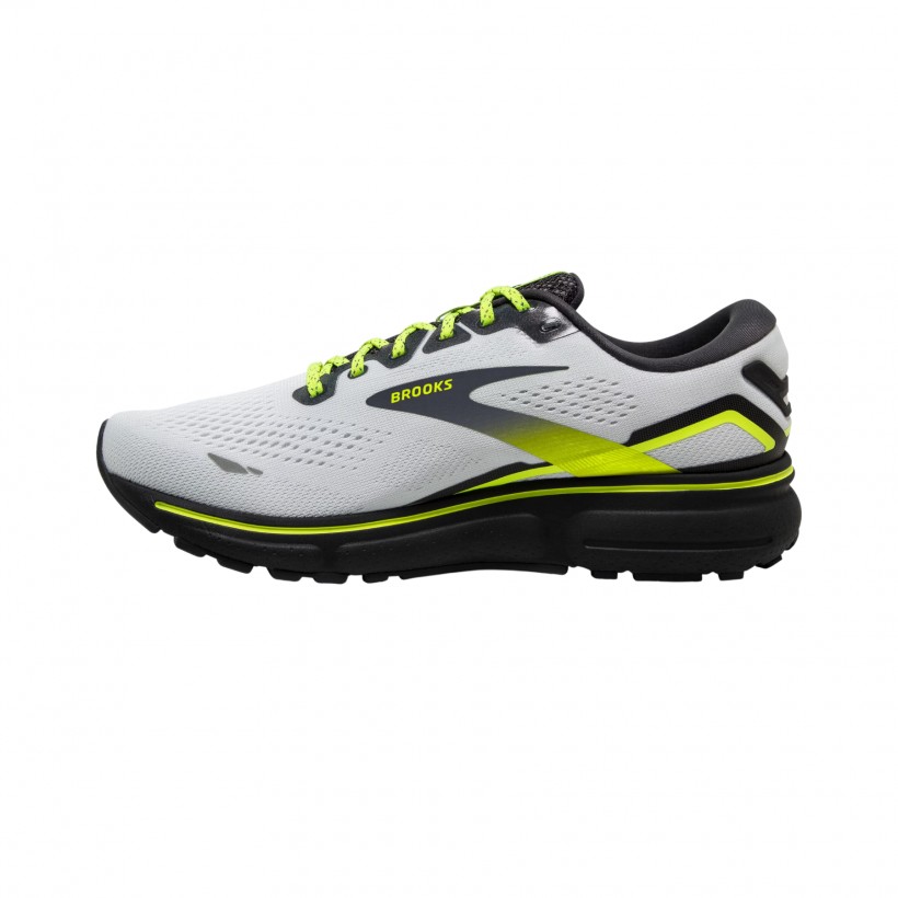 Zapatillas Brooks Ghost 15 Blanco Amarillo