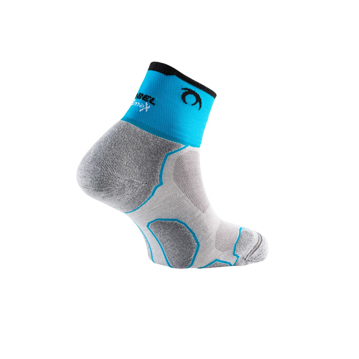 Socks Lurbel Desafio Three Grey Turquoise, Size M