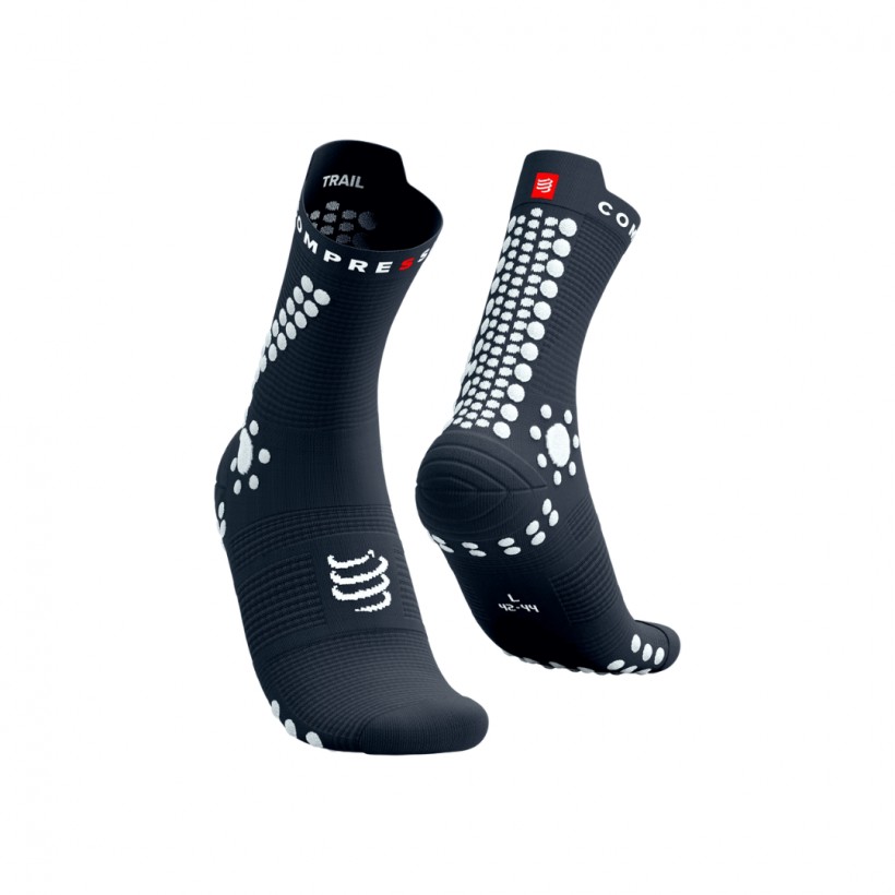 Chaussettes Compressport Pro Racing V4.0 Trail Gris