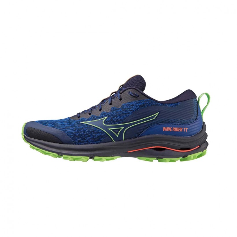 Zapatillas Mizuno Wave Rider TT Azul Verde