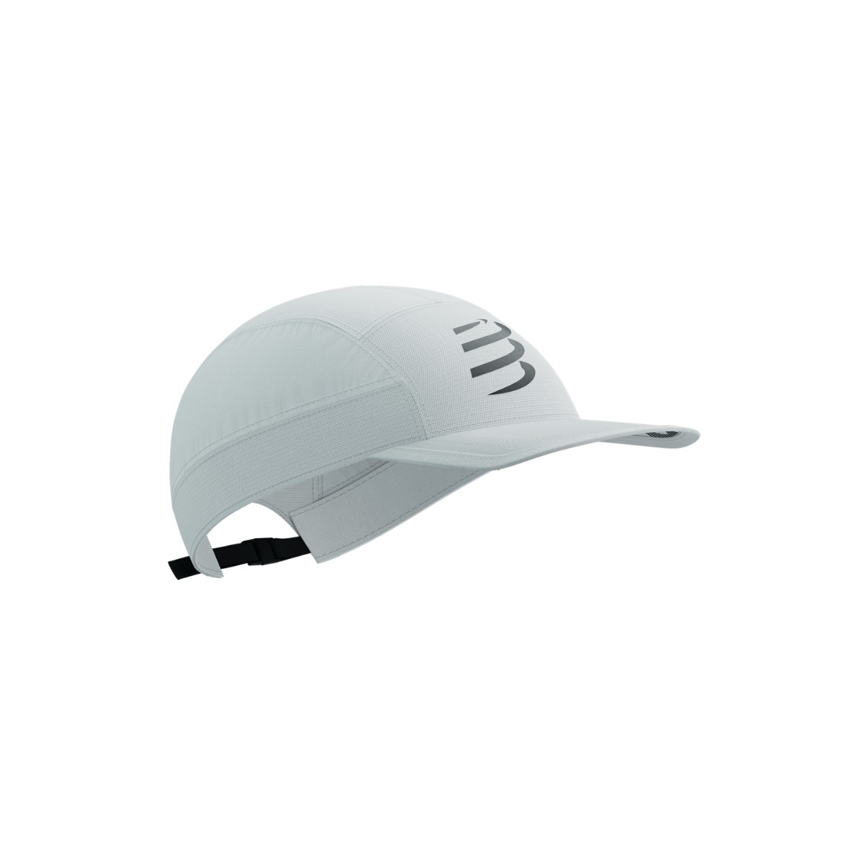 casquette compressport 5 panel light blanc