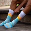 Meia Spocks Azul Quente