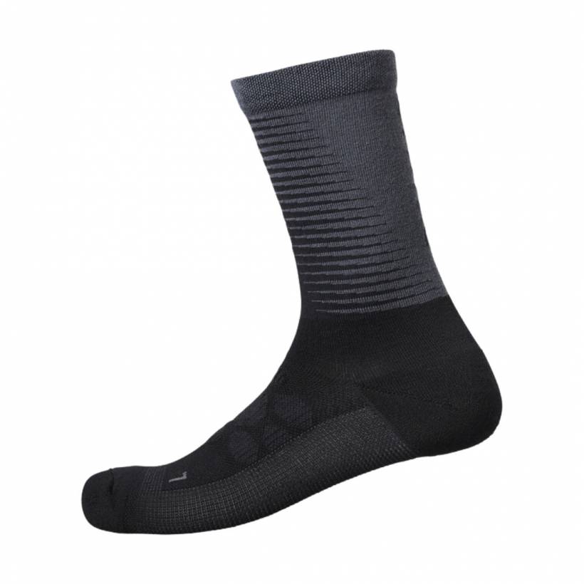 Meias Longas Shimano S-Phyre Merino Preto Cinza