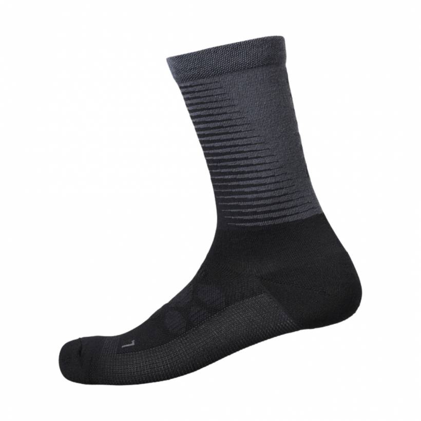 Shimano S-Phyre Merino Lange Sokken Zwart Grijs