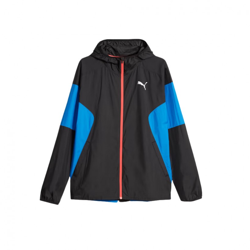 Kurtka Puma Run Lightweight Czarno-Niebieska Męska
