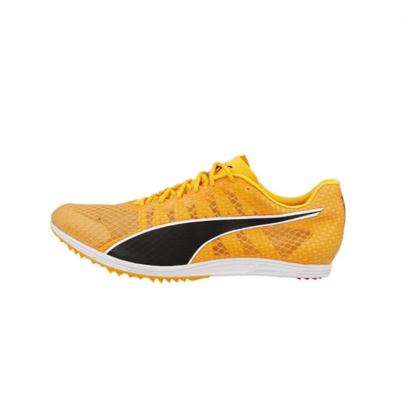 Sapatilhas Puma Distance 11 de Atletismo Pretas e Laranjas