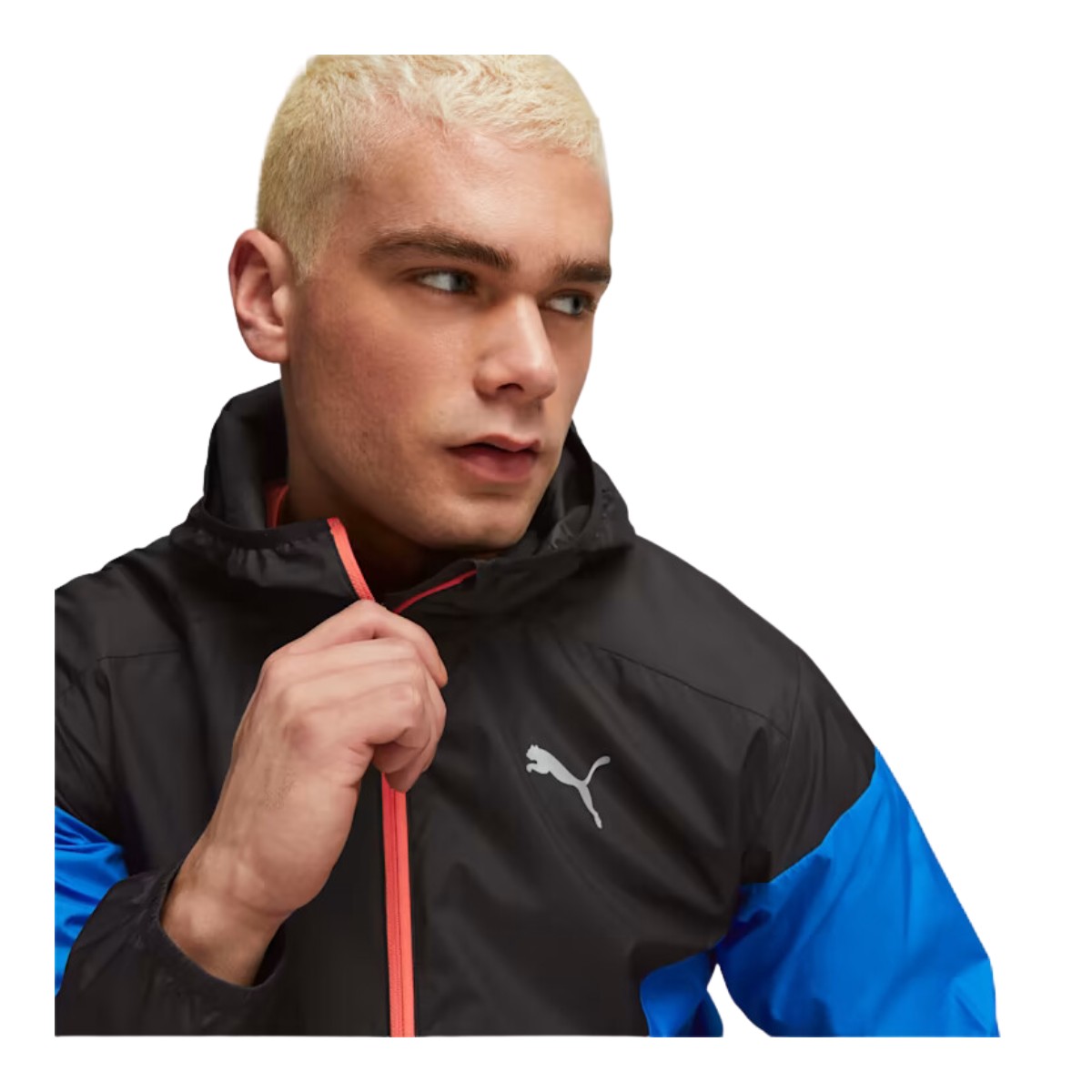 Chaqueta Puma Run Lightweight Negra Azul. Cómoda y Ligera