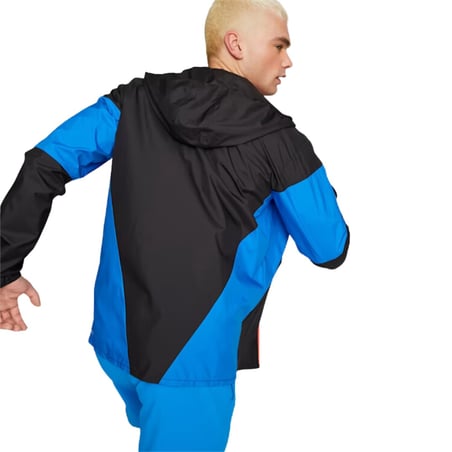 Chaqueta Puma Run Lightweight Negra Azul Hombre
