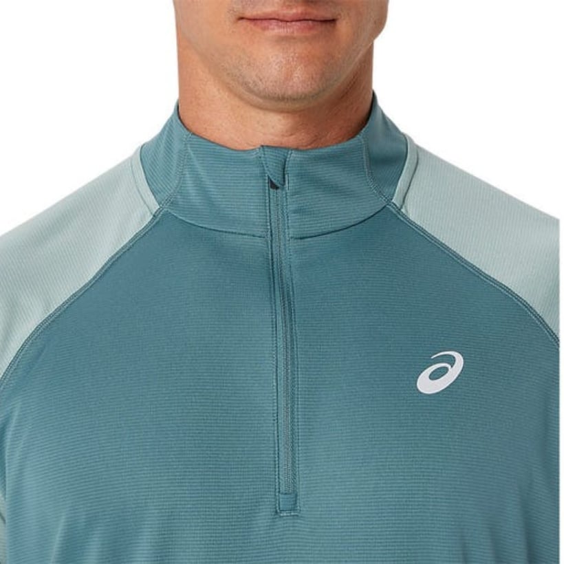 ASICS Icon LS 1/2 ZIP Blue Long Sleeve Shirt