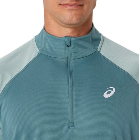 ASICS Icon LS 1/2 ZIP Blue Long Sleeve Shirt