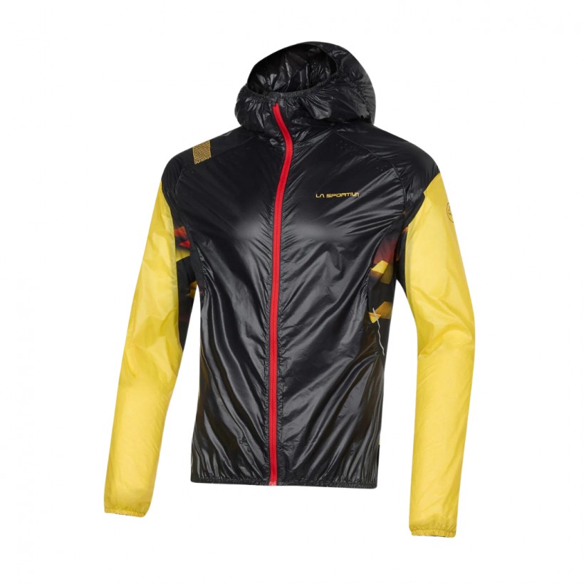 Windbreaker Jacket La Sportiva Jkt Black Yellow