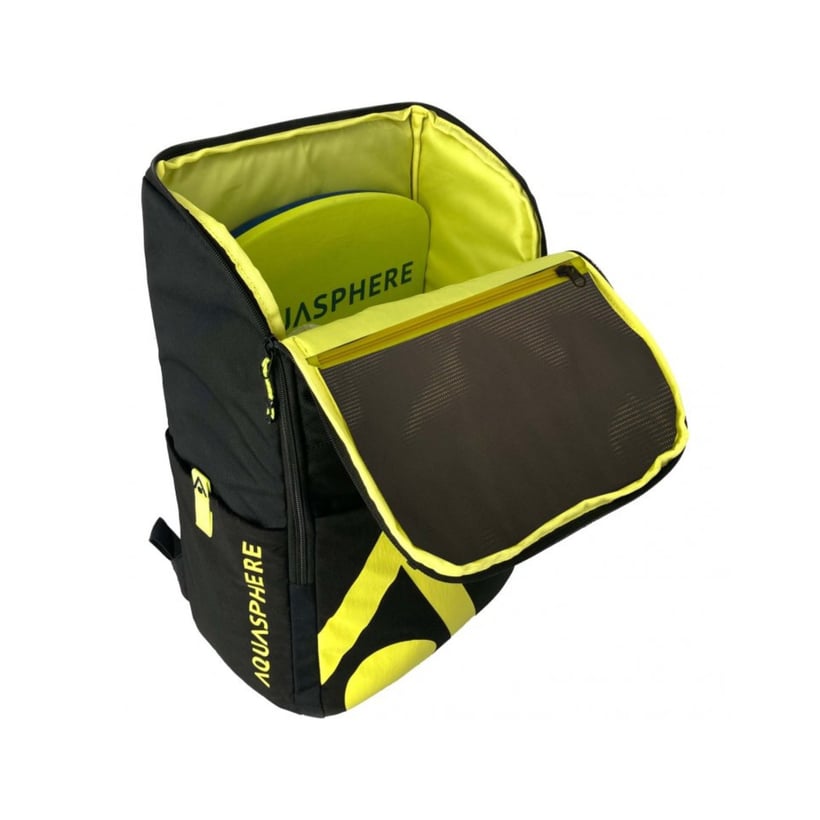 Aquasphere Pool Rucksack 30L Schwarz Gelb