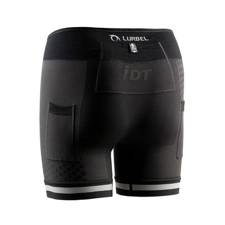 Leggings Curtas Lurbel Spirit Preto Cinza Mulher
