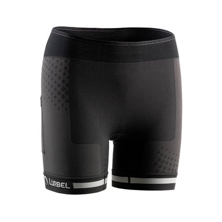 Leggings Corti Lurbel Spirit Nero Grigio Donna