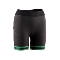 Leggings Curtas Lurbel Spirit Preto Verde Mulher