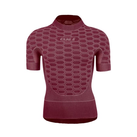 Maillot intérieur Q36.5 Base Layer 2 à manches courtes rouge