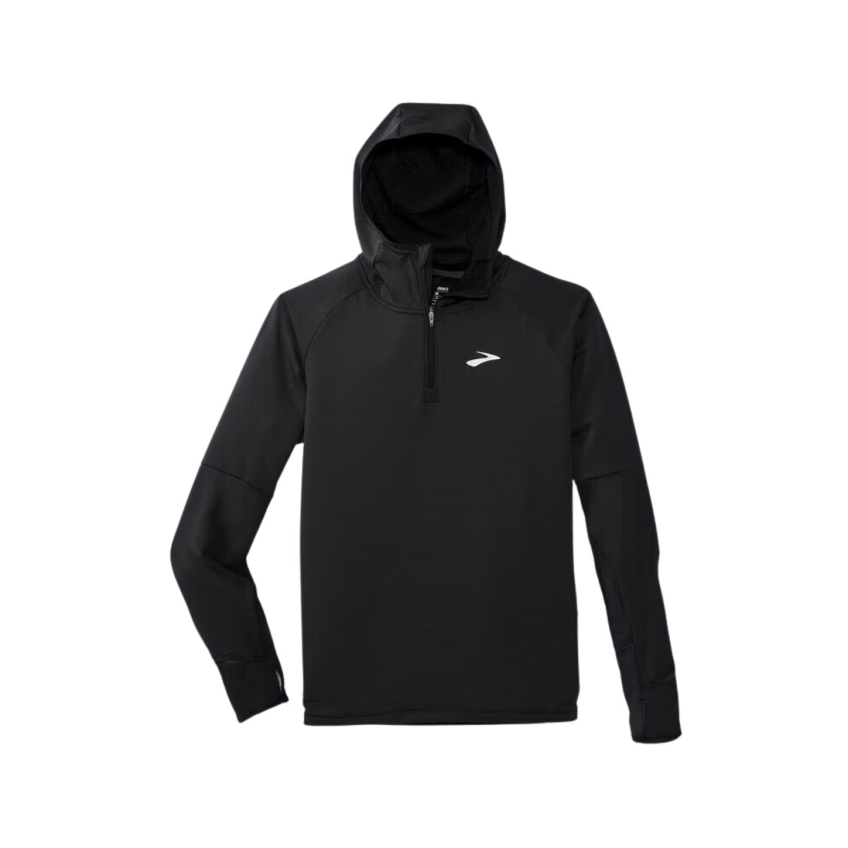 sweat thermique brooks notch 2.0 noir, taille l