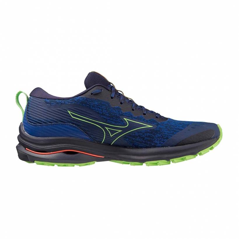 Zapatillas Mizuno Wave Rider TT Azul Verde