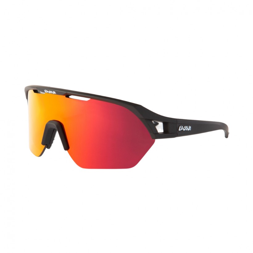 Eassun Glen Sunglasses Black Red Mirror/CAT3