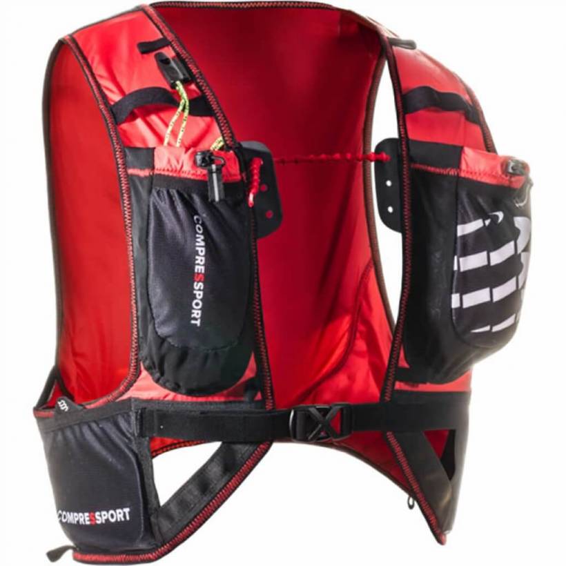 Compressport hydration vest red black
