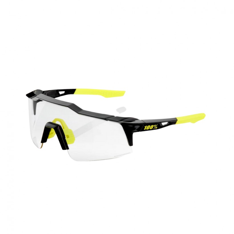 100% SPEEDCRAFT Photochromic Black Yellow Glasses