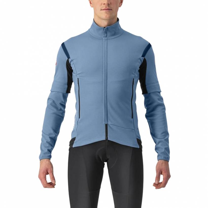 Castelli Perfetto Ros 2 converteerbare jas blauw