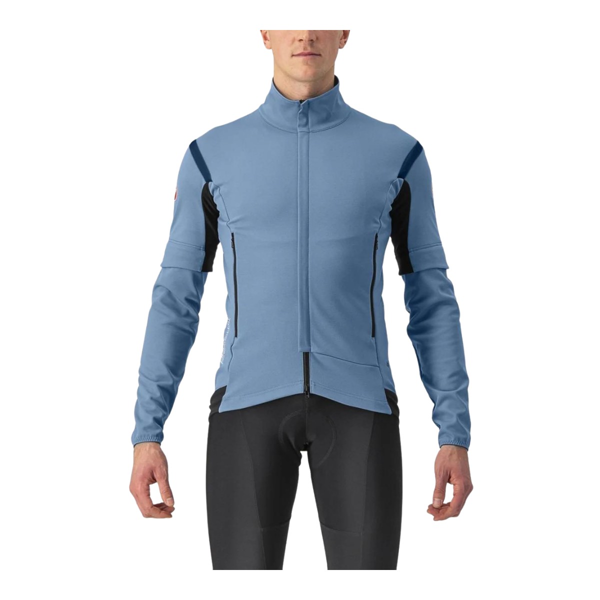 IO E  günstig Kaufen-Castelli Perfetto Ros 2 Convertible Blaue Jacke, Größe L. Castelli Perfetto Ros 2 Convertible Blaue Jacke, Größe L <![CDATA[Castelli Perfetto Ros 2 Cabrio-Jacke
 Diese Jacke wurde für anspruchsvolle Radfahrer entwickelt und bietet