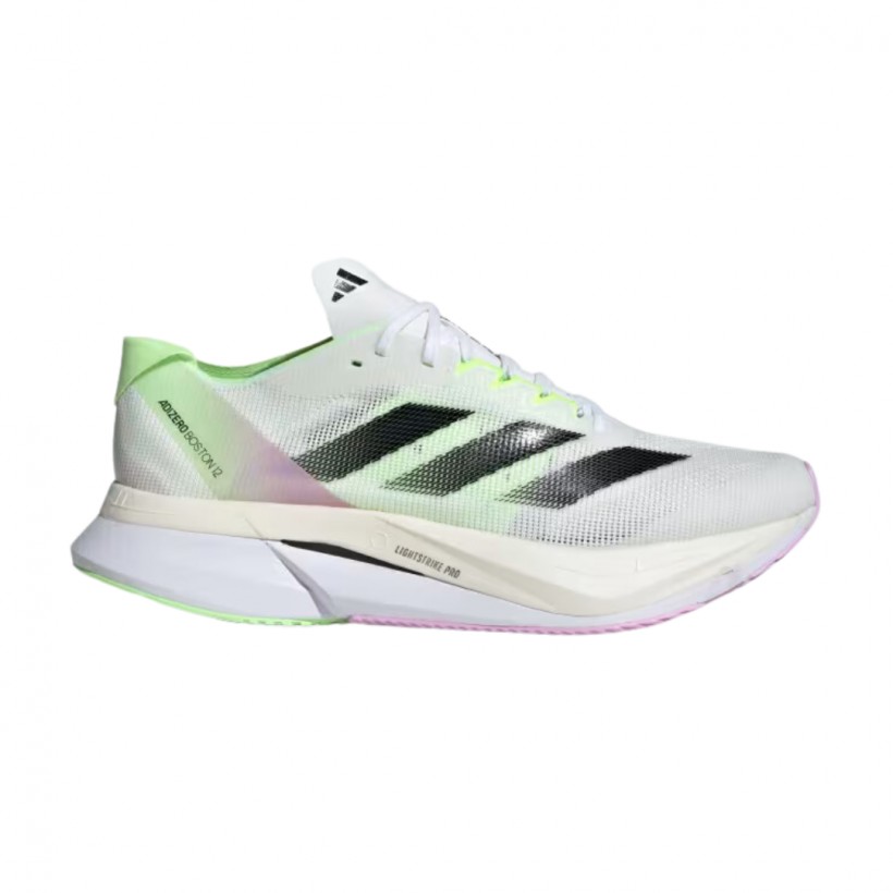 Adidas Adizero Boston 12 White Green SS24 Shoes