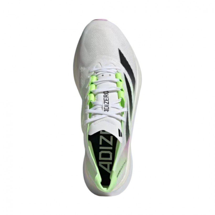 Adidas Adizero Boston 12 White Green Shoes | Run with Style
