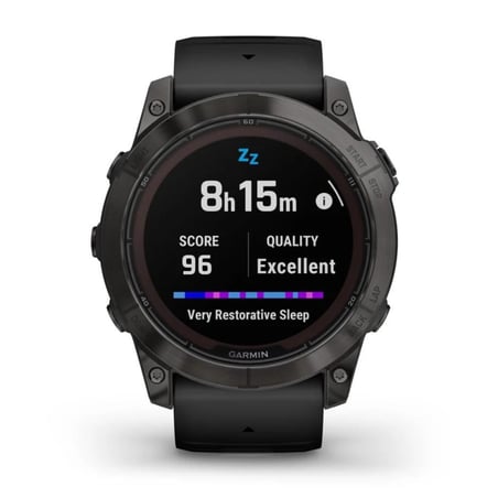 Garmin Fenix 7X Pro Saffier Solar Titanium Horloge