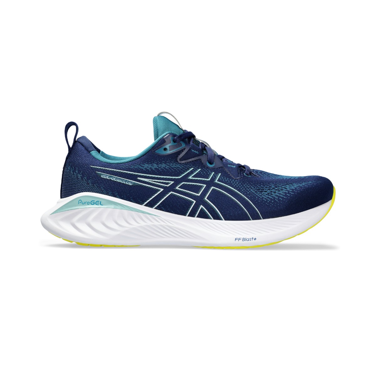 Gr 44  günstig Kaufen-Schuhe Asics Gel Cumulus 25 Blau Grün, Größe 44,5 - EUR. Schuhe Asics Gel Cumulus 25 Blau Grün, Größe 44,5 - EUR <![CDATA[Asics GEL Cumulus 25: Komfort und Leistung
 Der GEL-CUMULUS™ 25 Laufschuh ist eine außergewöhnliche