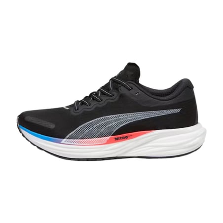 Chaussures Puma Deviate Nitro 2 Noir Bleu Orange