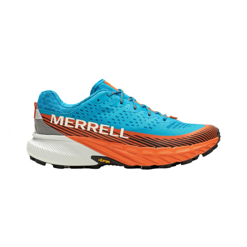 Chaussures Merrell Agility Peak 5 Bleu Orange