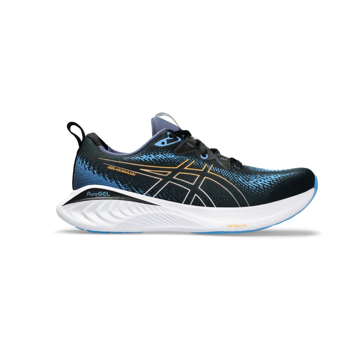 24 er  günstig Kaufen-Laufschuhe Asics Gel Cumulus 25 Schwarz Blau SS24, Größe 43,5 - EUR. Laufschuhe Asics Gel Cumulus 25 Schwarz Blau SS24, Größe 43,5 - EUR <![CDATA[Asics GEL Cumulus 25: Komfort und Leistung
 Der GEL-CUMULUS™ 25 Laufschuh ist eine 