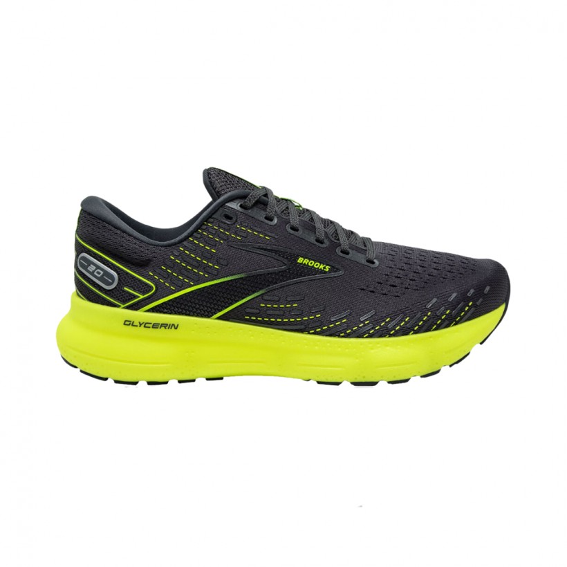 Brooks Glycerin 20 Schwarz Gelb AW23 Schuhe